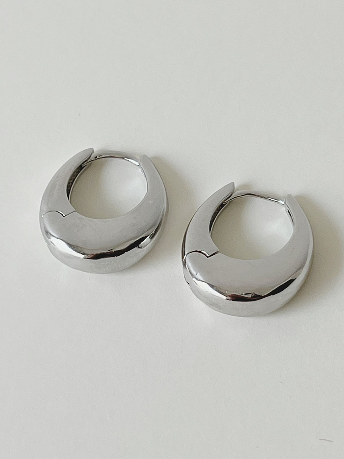 Bold Silver Hoops