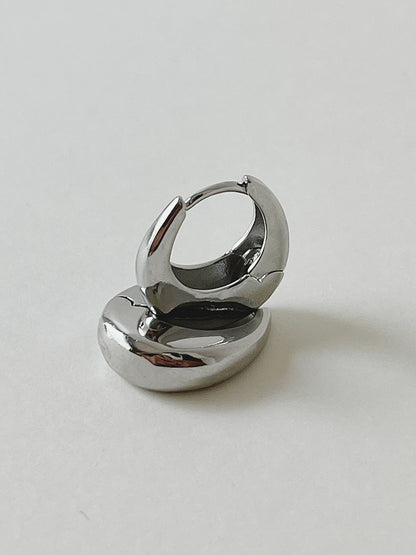 Bold Silver Hoops